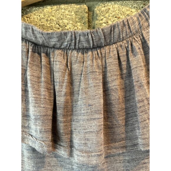 Dolan Left Coast Collection Ruffled Off-Shoulder Top Heather Gray Size S 3/4 Sle - Picture 4 of 7